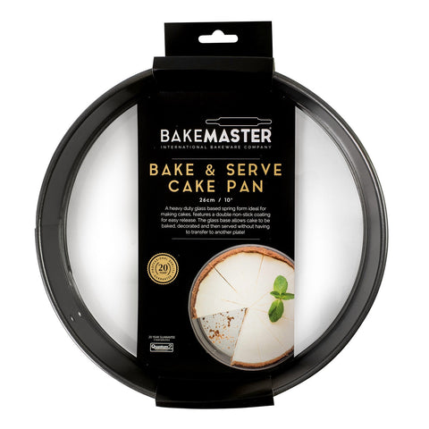 Springform Round Cake Pan With Glass Base 26x7cm