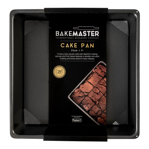 Loose Base Square Deep Cake Pan 23 x 23 x 7cm - Non-Stick
