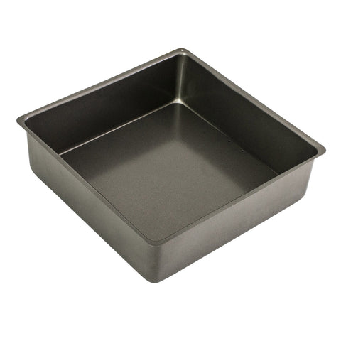 Loose Base Square Deep Cake Pan 25 x 25 x 8cm - Non-Stick