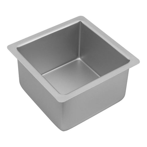 Silver Anodised Square Deep Cake Pan
