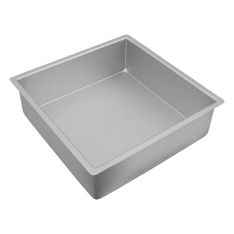 Silver Anodised Square Deep Cake Pan / 10 X 10CM