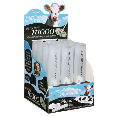 Mooo Milk Frother with Case  -  Cow Print