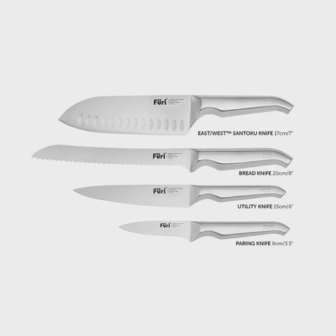 Pro Stainless Steel Knife Block Set 5 Pieces