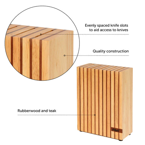 Pro Wooden Knife Block 5 Slot