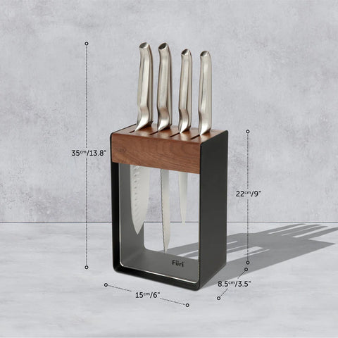 Pro Ltd Ed Black Knife Block Set 5 Pieces