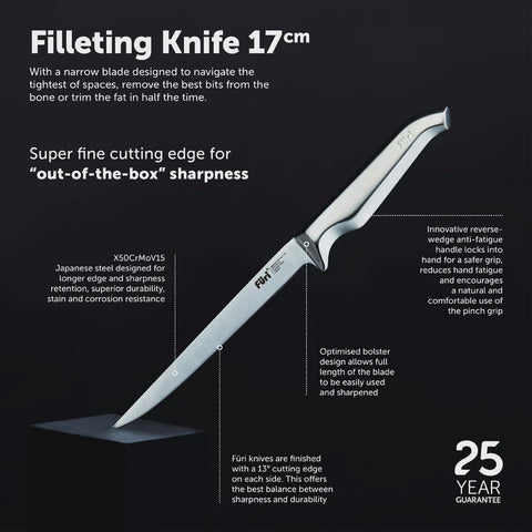 Pro Filleting Knife 17cm