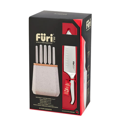 Pro Stone Block Set Black & White Terrazzo 6 Piece