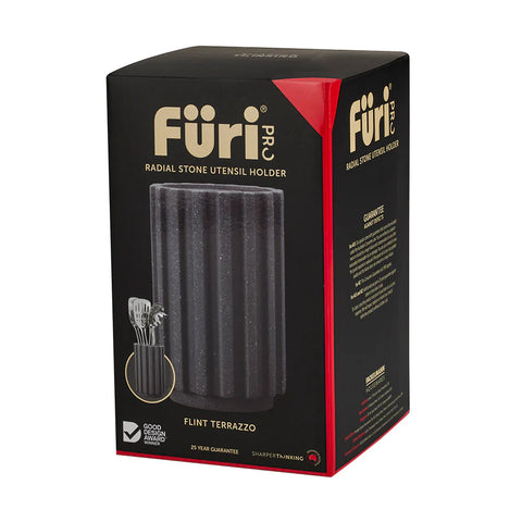 Radial Stone Utensil Holder Flint Terrazzo