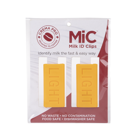 Milk ID Clips - Light - Yellow