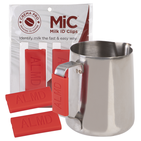 Milk Id Clips - Almond - Red