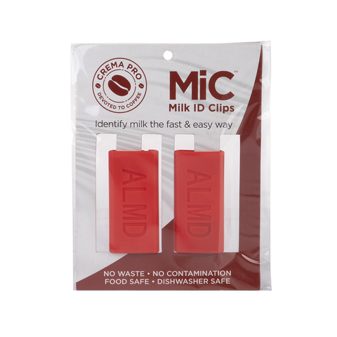 Milk Id Clips - Almond - Red