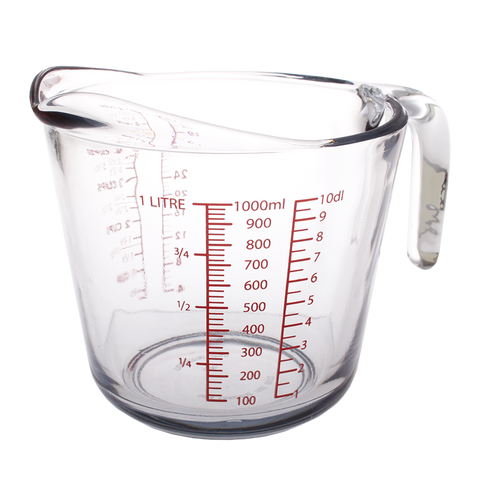 Glass Measure Jug 4 Cup/1L