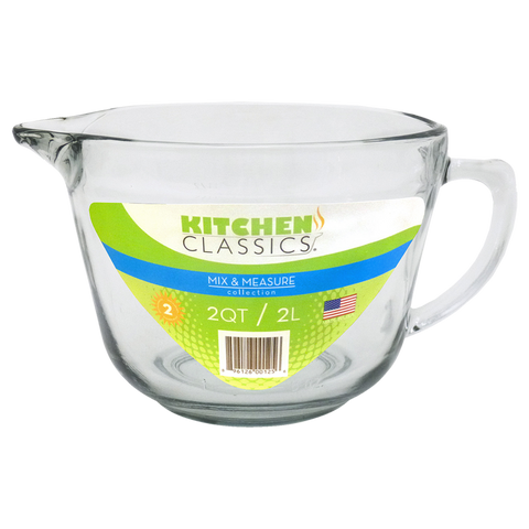 Glass Batter Bowl 2L