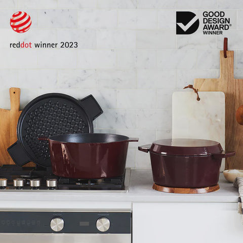 Cast Iron French Oven Bordeaux 24cm