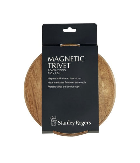 Magnetic Trivet Acacia 24Cm