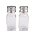 Square Glass Cafe Salt & Pepper Shakers