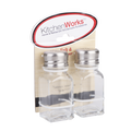 Square Glass Cafe Salt & Pepper Shakers