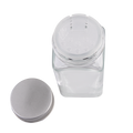 Square Glass Spice Jar with Metal Lid 115ml