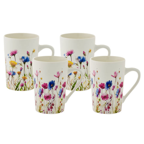 Tube Mug 385ml, Set of 4 - Meadow