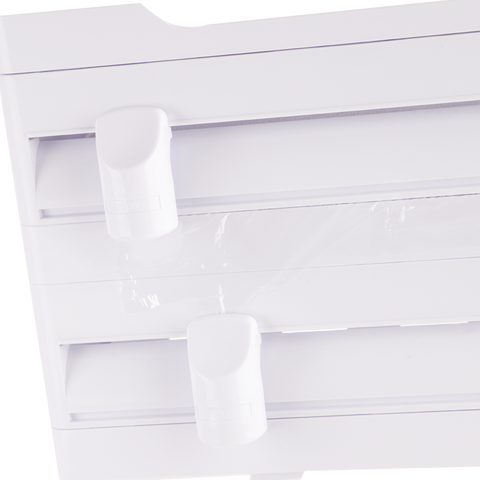 Wall Mount Kitchen Roll Dispenser - White / White