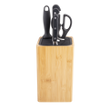 Square Universal Knife Block - Bamboo / Bamboo