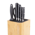Square Universal Knife Block - Bamboo / Bamboo