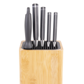 Square Universal Knife Block - Bamboo / Bamboo