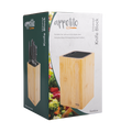 Square Universal Knife Block - Bamboo / Bamboo