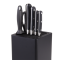 Square Universal Knife Block - Matte Black / Matte Black