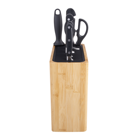 Rectangle Universal Knife Block - Bamboo / Bamboo