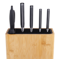 Rectangle Universal Knife Block - Bamboo / Bamboo