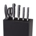 Rectangle Universal Knife Block - Matte Black / Matte Black
