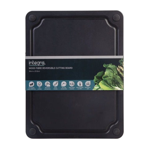 Wood Fibre Reversible Cutting Board - Black