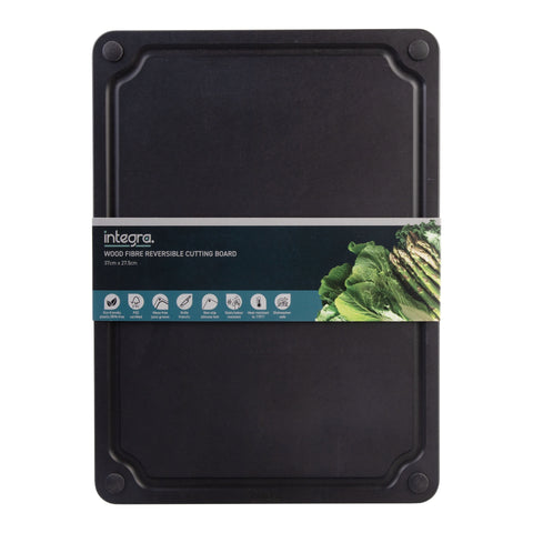 Wood Fibre Reversible Cutting Board - Black