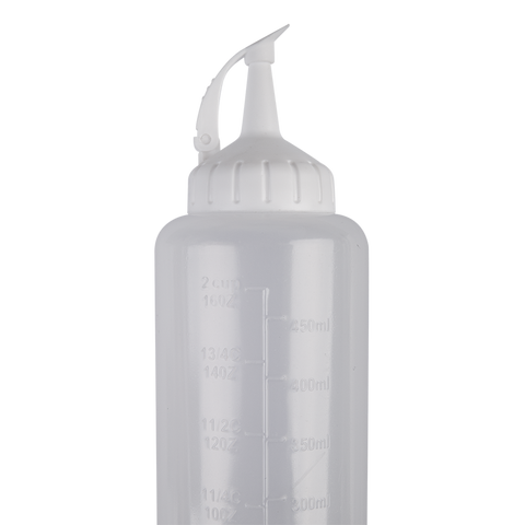 Plastic Squeeze Bottle 475ml (White Tops)