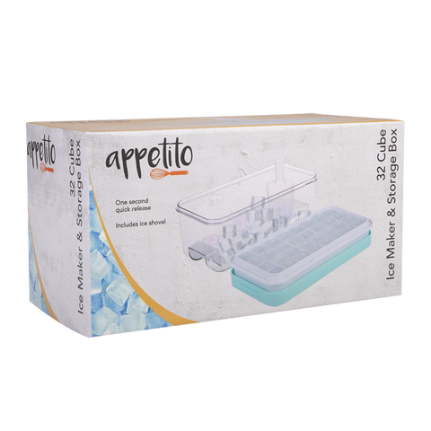 32 Cube Ice Maker & Storage Box - Arctic Blue