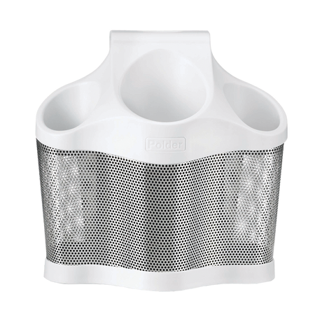 Polder Style Station White Hair Styling Storage Unit