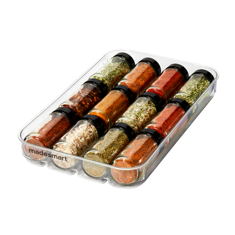 Clear Soft Grip In-Drawer Spice Organiser - Grey