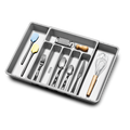 Basic Expandable Cutlery Tray - Soft Grey / Soft Grey