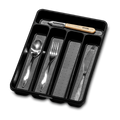 Mini 5 Compartment Cutlery Tray - Carbon