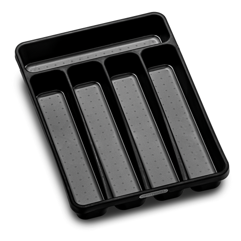 Mini 5 Compartment Cutlery Tray - Carbon