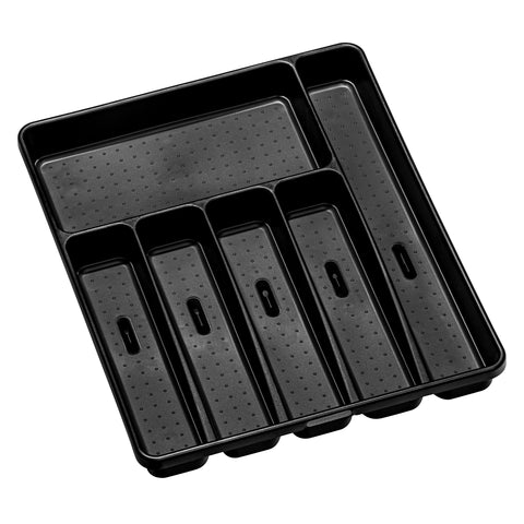 6 Compartment Cutlery Tray - Carbon