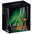 Lara Flutes Set of 6 - 220ml