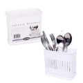 D.Line Plastic Cutlery Drainer - White / White