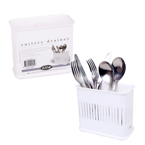 D.Line Plastic Cutlery Drainer - White