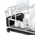 Pinnacle Aluminium 2-Tier Dish Rack With Draining Board