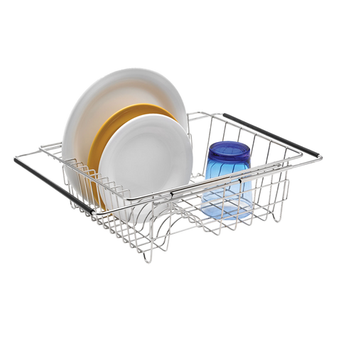 Stainless Steel Expandable In-Sink Dish Rack 35cm X 30cm X 12.7cm