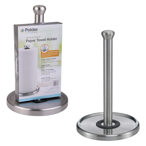 Single-Tear Stainless Steel Paper Towel Holder