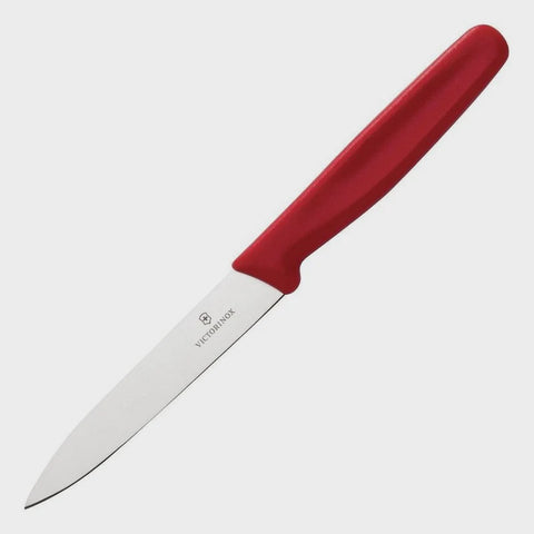 Paring Knife Pointed Blade 10cm Red