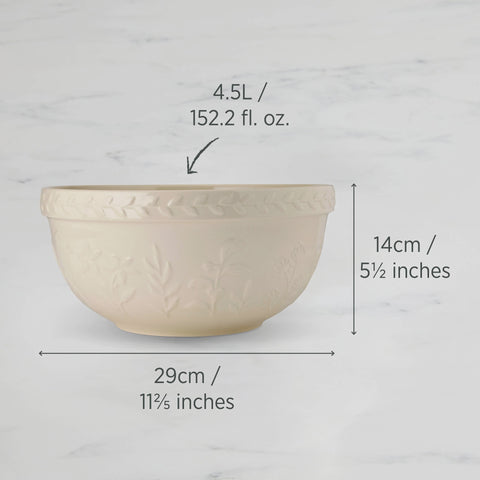 Mixing Bowl 29 x 14cm 4.5L Vanilla